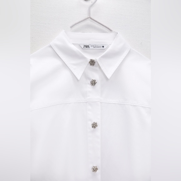 ZARA JEWEL BUTTON POPLIN
SHIRT - Picture 9 of 9